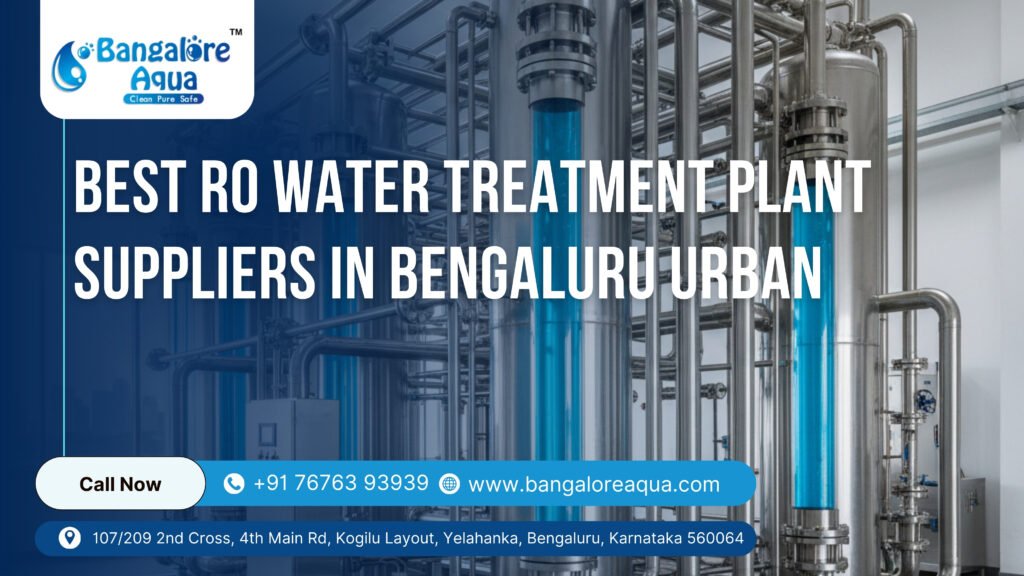 Industrial RO water treatment plant setup in Bengaluru Urban by Bangalore Aqua