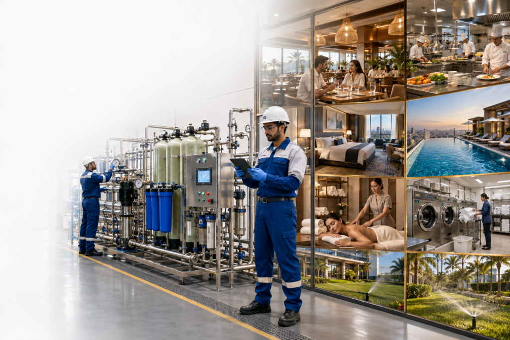 Commercial RO Water Treatment Plant for Hotels with Bangalore Aqua Engineer Ensuring Safe and Purified Water Supply